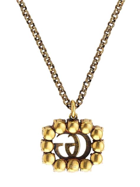 gucci lmdm neckless 42cm ygd top opal&d|gucci double g necklace gold.